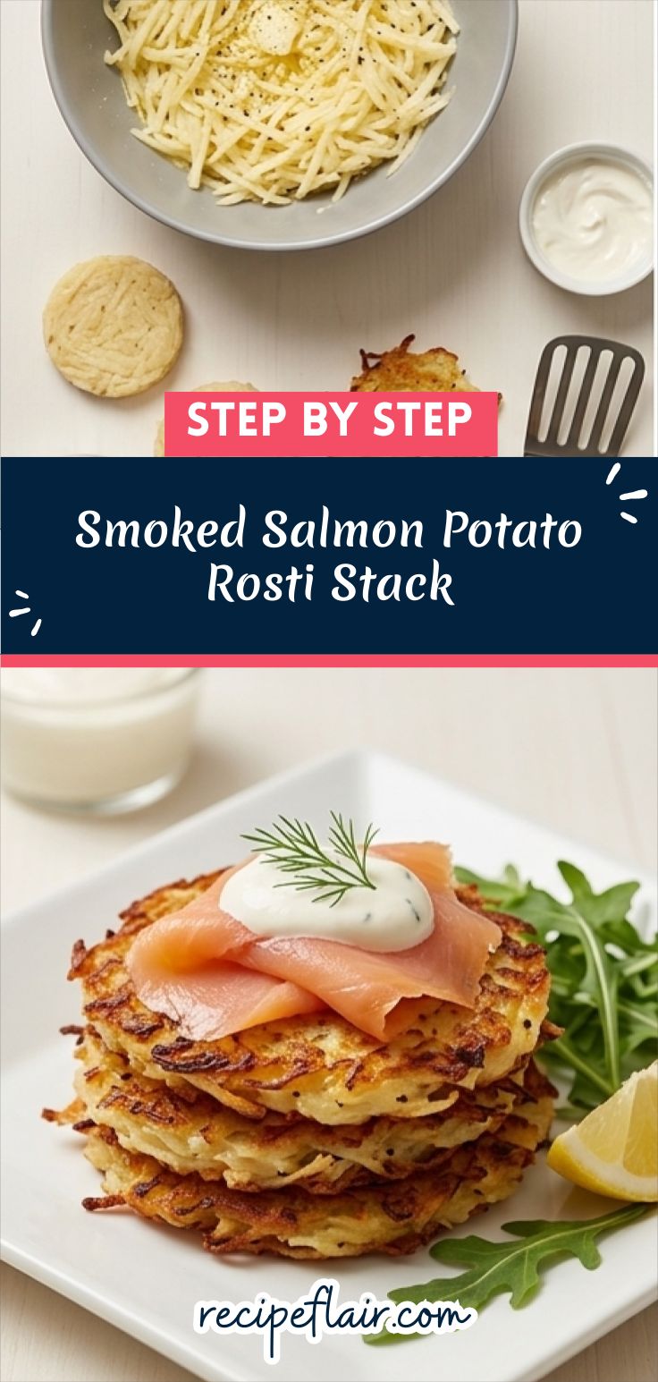 Smoked Salmon Potato Rosti Stack