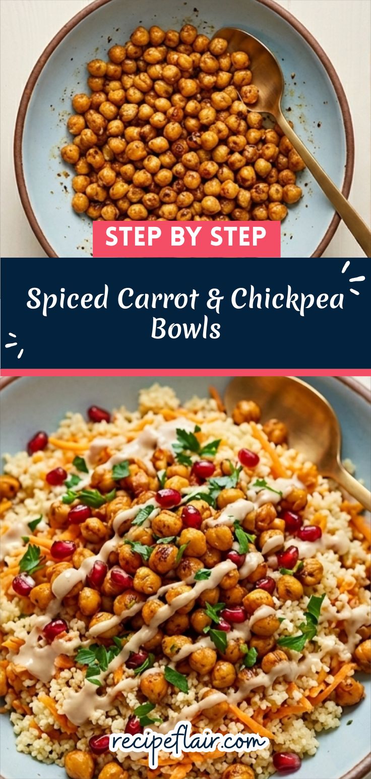 Spiced Carrot & Chickpea Bowls Recipe