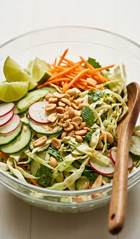 Fresh Spring Roll Salad With Spicy Ginger Dressing Recipe to Try