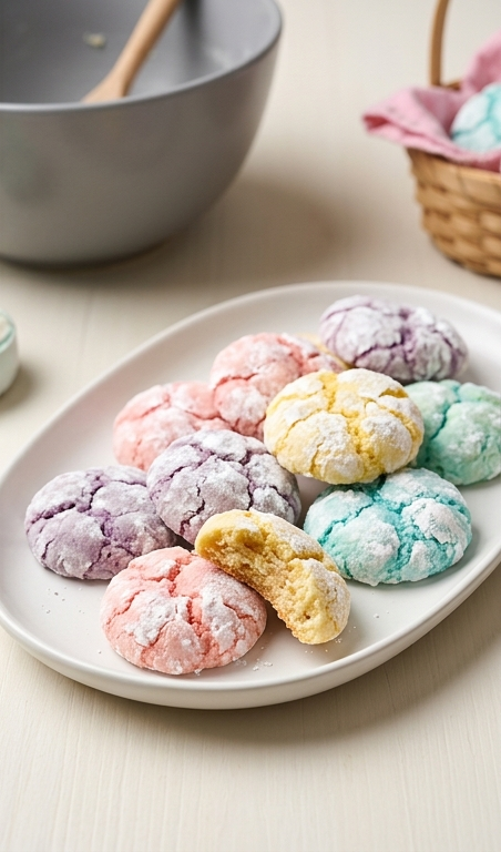 Easter Party Food: Springtime Crinkle Cookies Recipe to Love