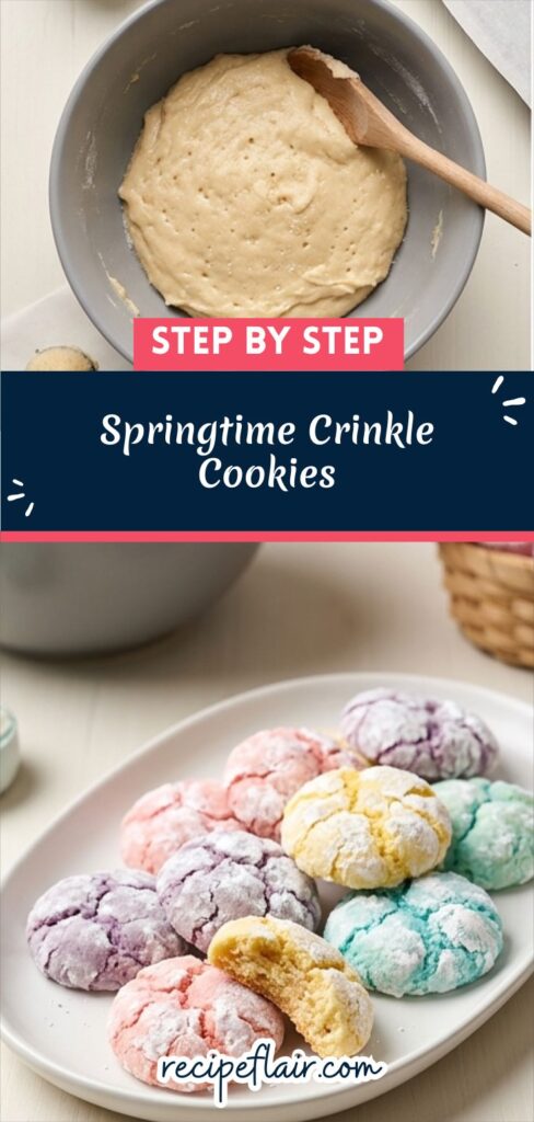 Springtime Crinkle Cookies Recipe