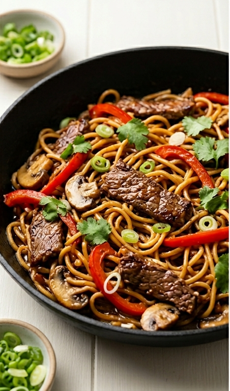Easy One Pan Sticky Beef & Noodles Recipe for Busy Nights