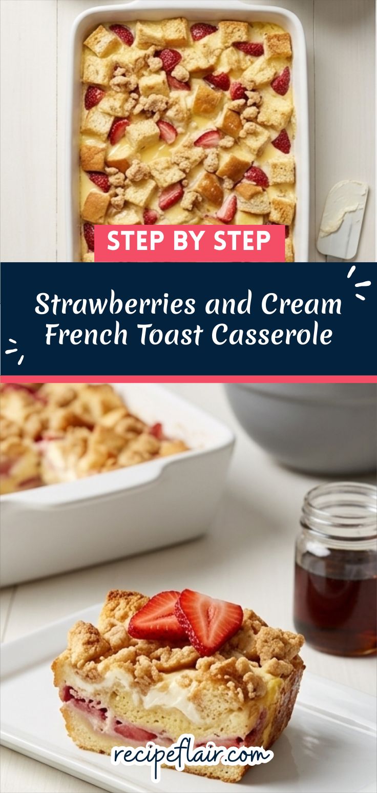 Strawberries and Cream French Toast Casserole Recipe