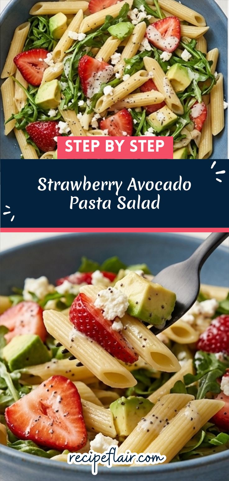 Strawberry Avocado Pasta Salad Recipe