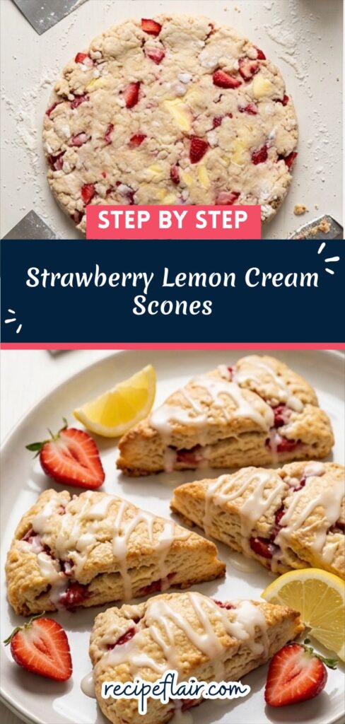 Strawberry Lemon Cream Scones Recipe