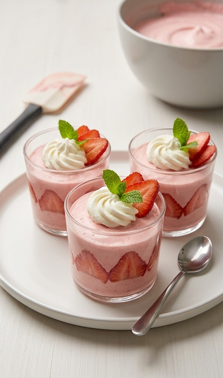 Easy Strawberry Mousse Recipe – Light, Creamy Strawberry Dessert