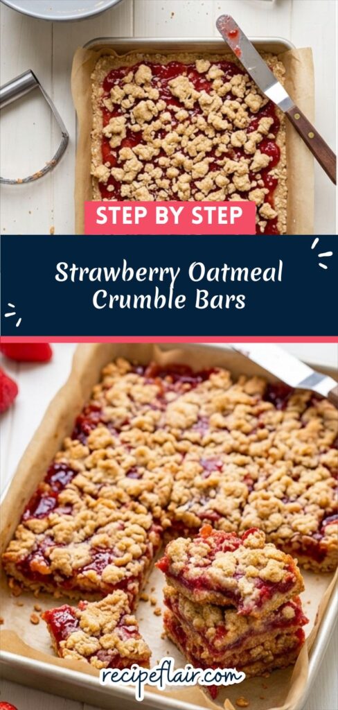 Strawberry Oatmeal Crumble Bars Recipe