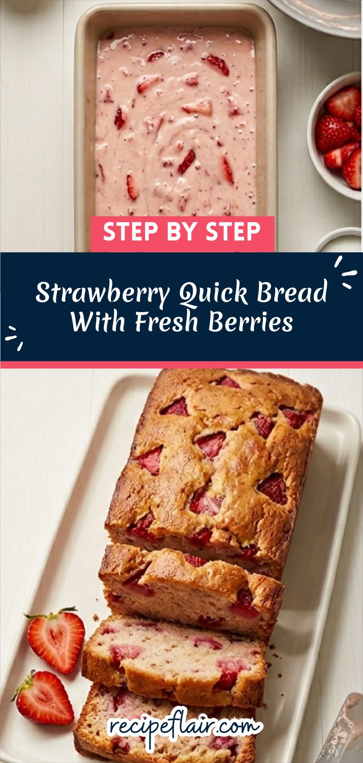 Strawberry Quick Bread With Fresh Berries Recipe