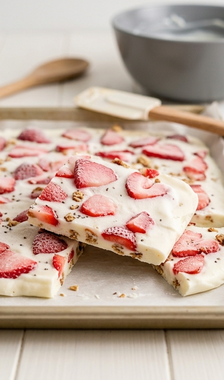 Healthy Strawberry Yogurt Bark Recipe for Easy Family Snacks