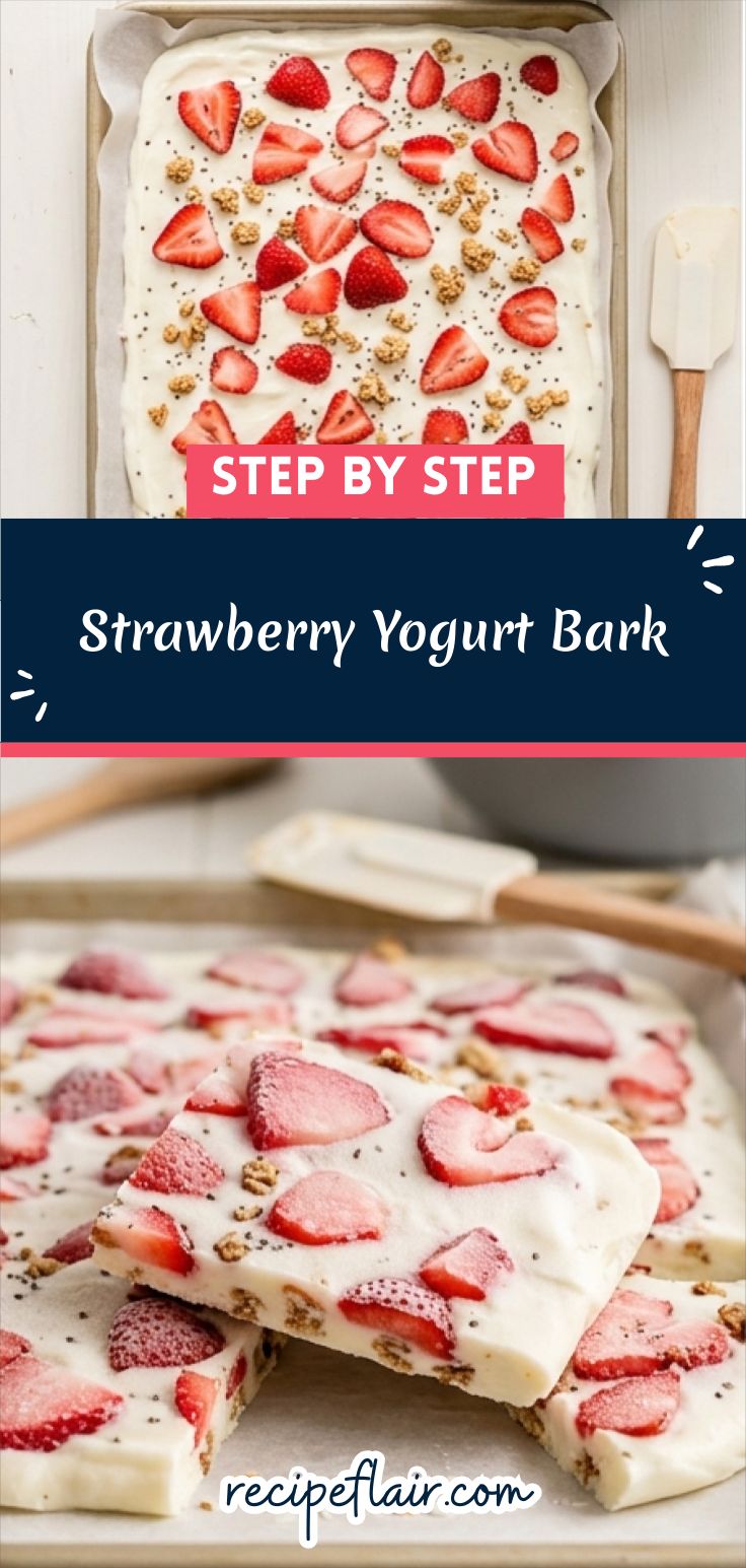 Strawberry Yogurt Bark Recipe