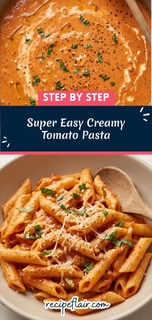 Super Easy Creamy Tomato Pasta Recipe