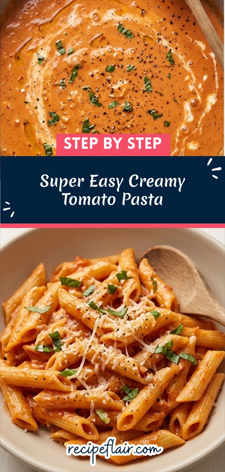 Super Easy Creamy Tomato Pasta Recipe