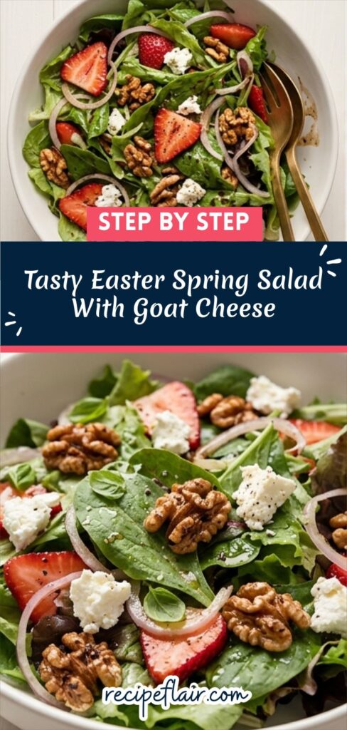 Tasty Easter Spring Salad With Goat Cheese Recipe