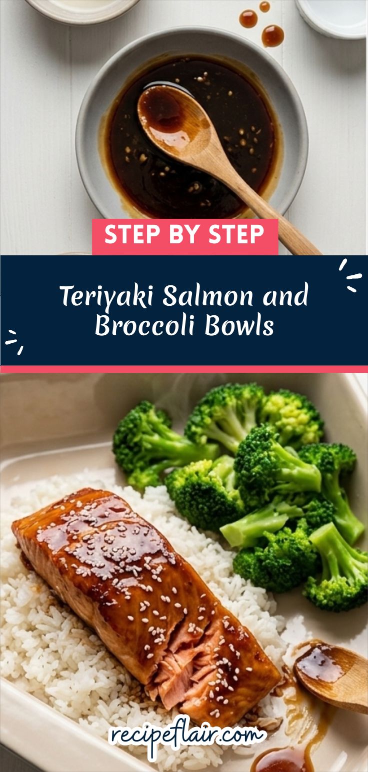 Teriyaki Salmon and Broccoli Bowls