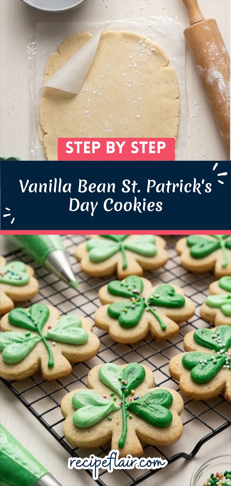 Vanilla Bean St. Patrick's Day Cookies