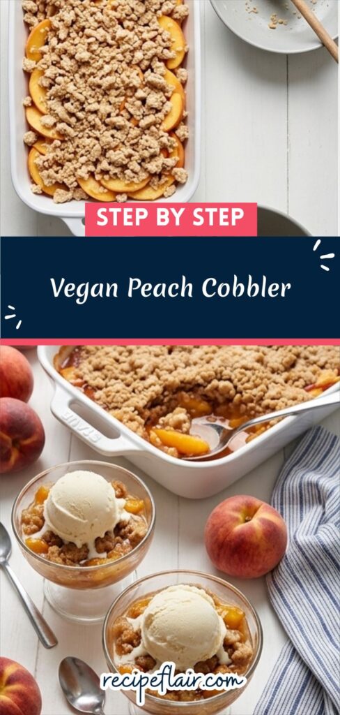 Vegan Peach Cobbler