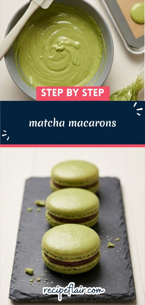 matcha macarons