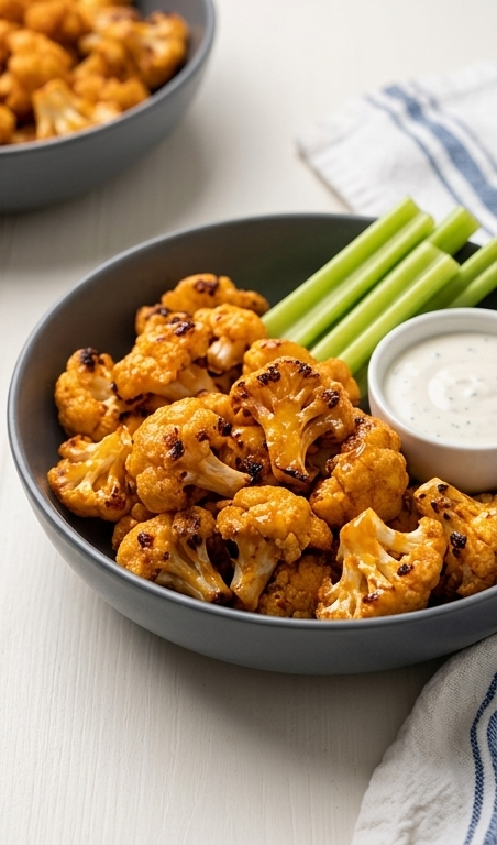 Air-Fryer-Buffalo-Cauliflower-pin1