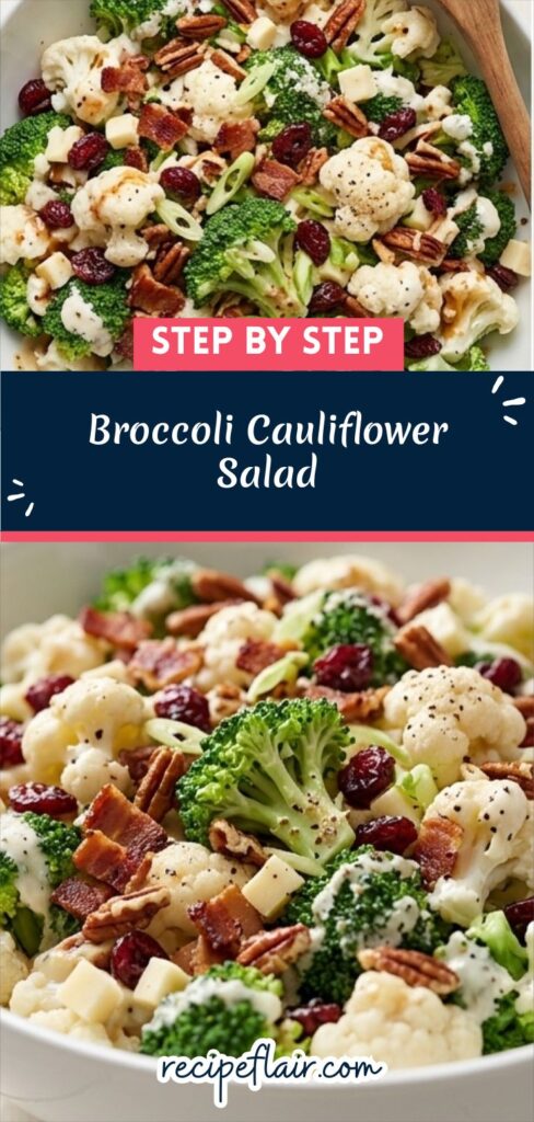 Broccoli Cauliflower Salad