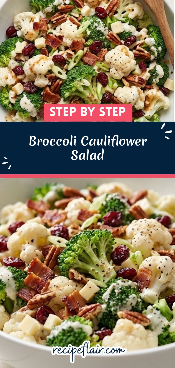 Broccoli Cauliflower Salad