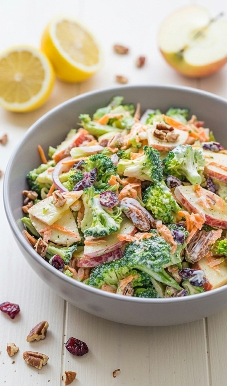 Broccoli-Salad-Recipe-with-Creamy-Lemon-Dressing--VIDEO--pin1