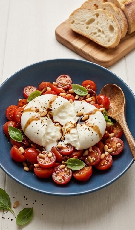 Burrata-with-Tomatoes-and-Basil-pin1