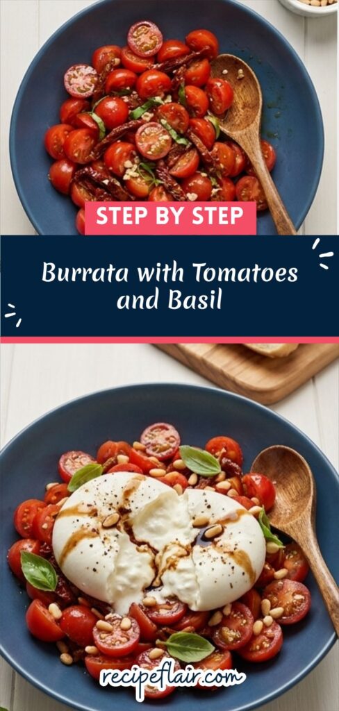 Burrata with Tomatoes and Basil