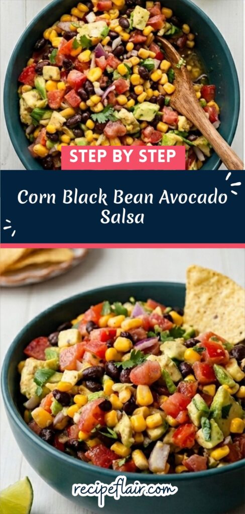 Corn Black Bean Avocado Salsa