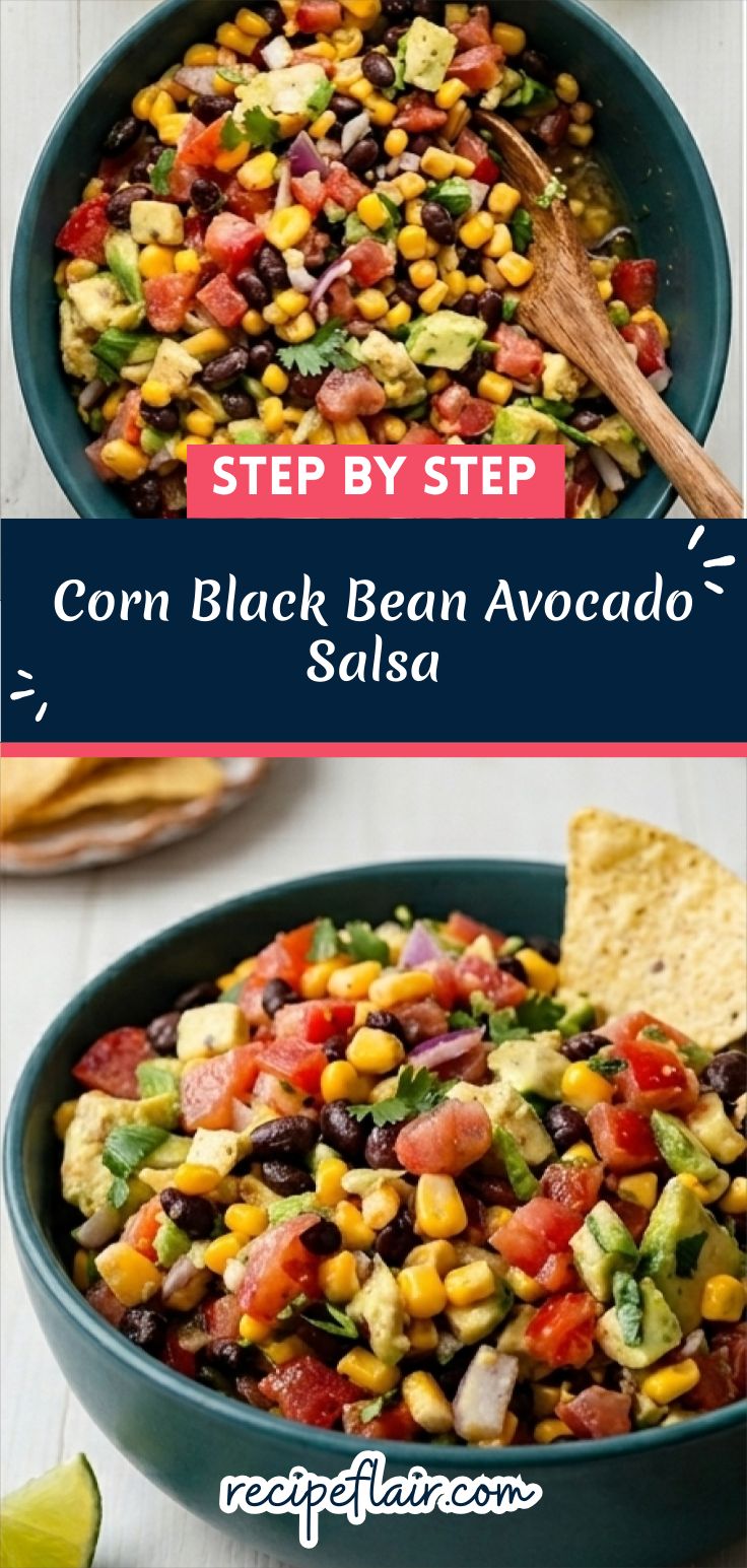 Corn Black Bean Avocado Salsa