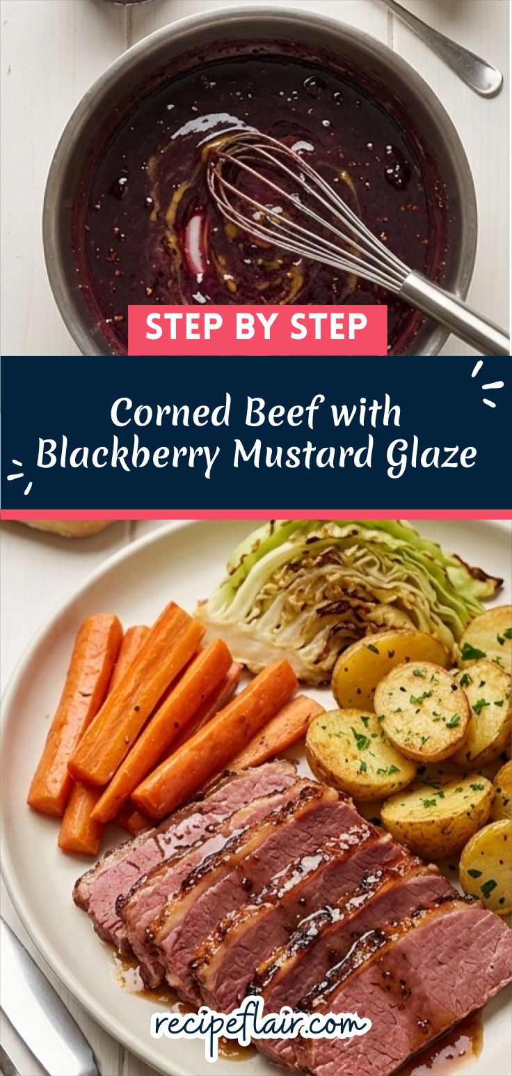 Corned Beef with Blackberry Mustard Glaze