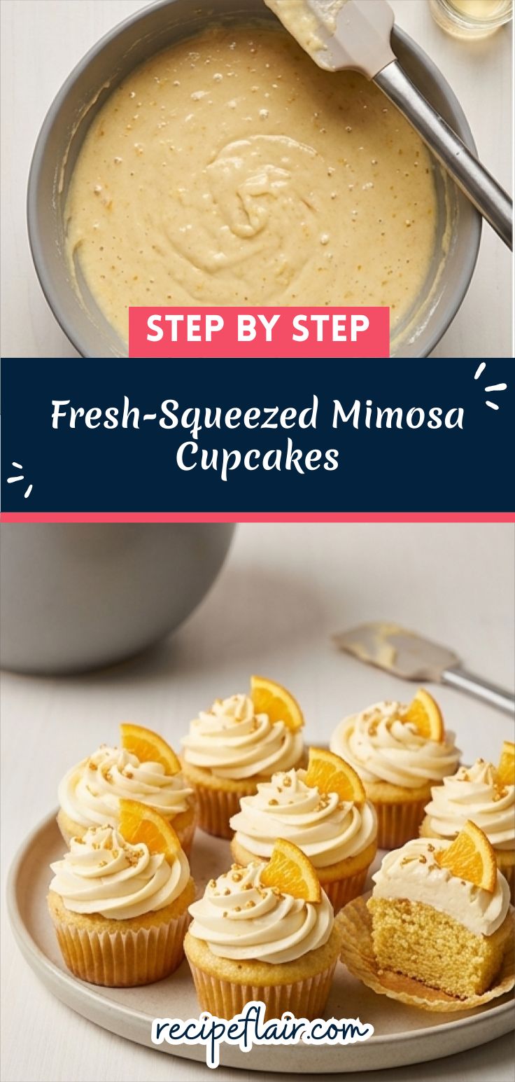 Fresh-Squeezed Mimosa Cupcakes