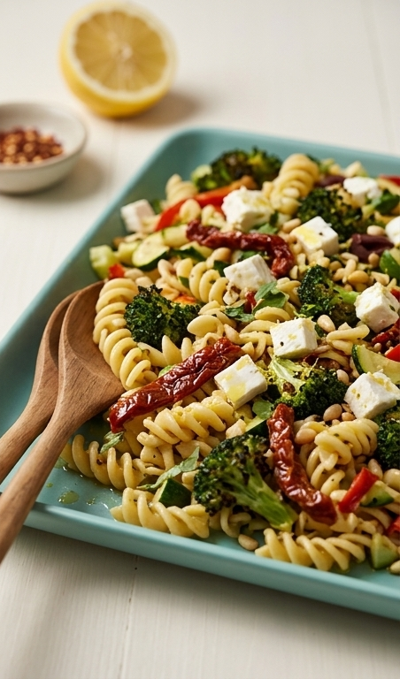 Greek-Lemon-Garlic-Roasted-Broccoli-Pasta-Salad-pin1