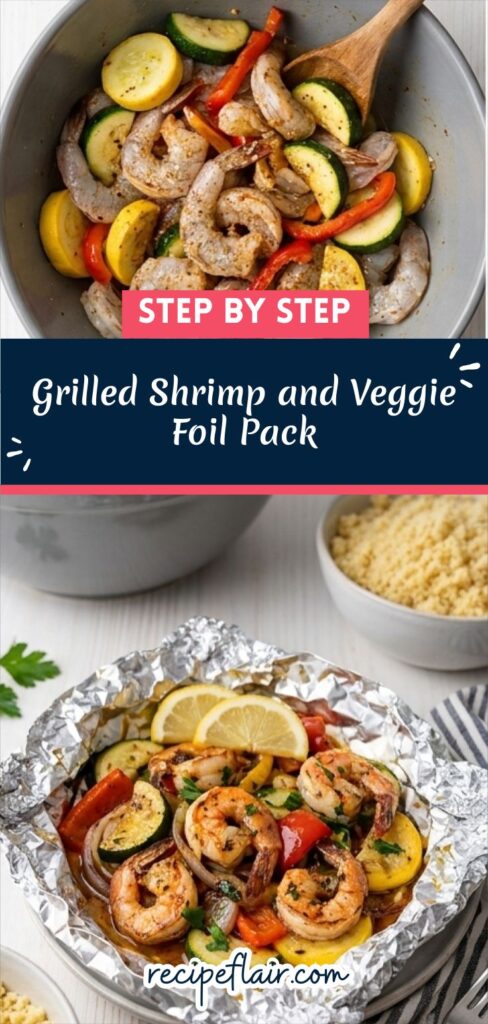 Grilled Shrimp and Veggie Foil Pack