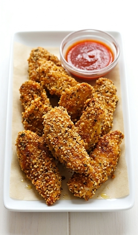Hemp-Crusted-Baked-Chicken-Tenders-pin1