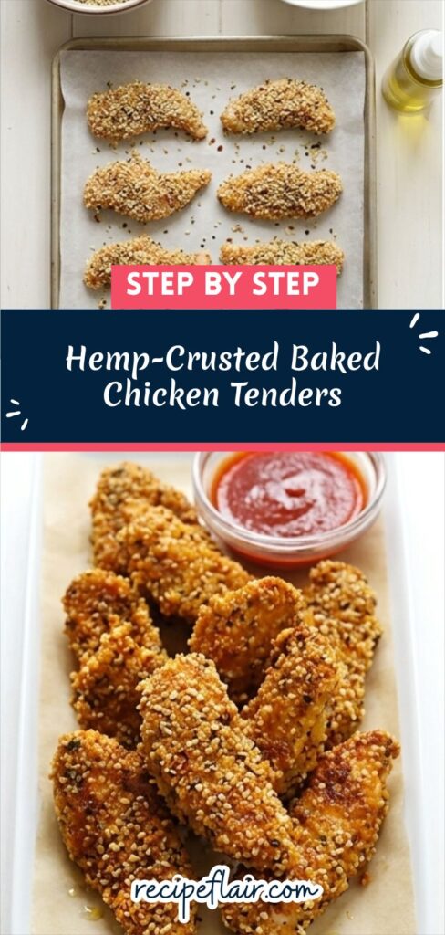 Hemp-Crusted Baked Chicken Tenders