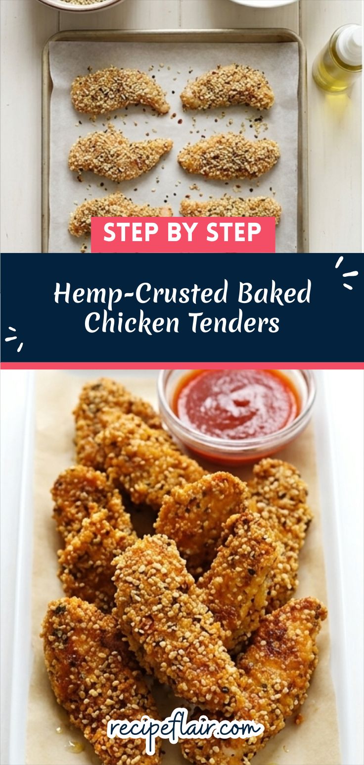 Hemp-Crusted Baked Chicken Tenders
