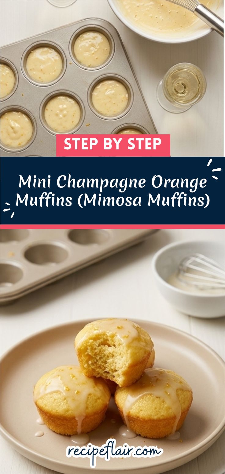 Mini Champagne Orange Muffins (Mimosa Muffins)