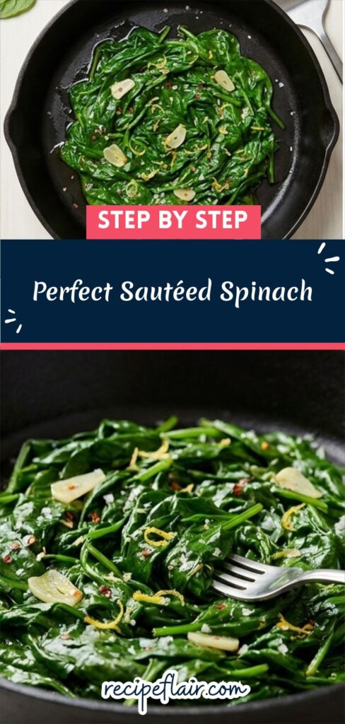 Perfect Sautéed Spinach
