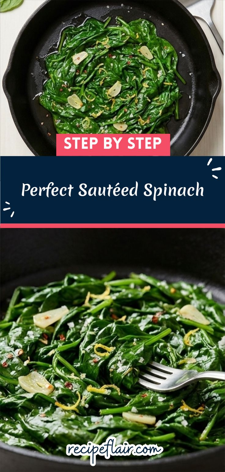 Perfect Sautéed Spinach