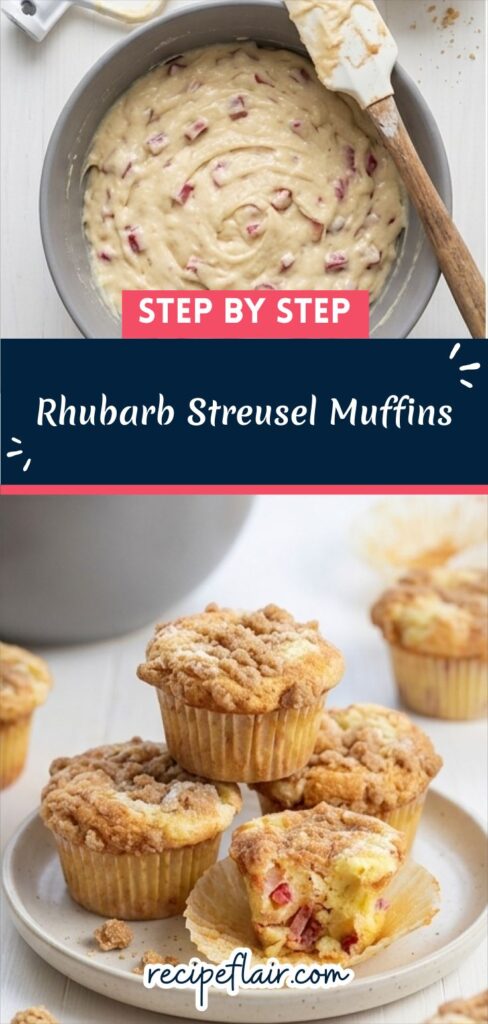 Rhubarb Streusel Muffins
