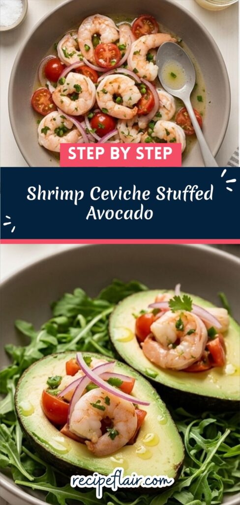 Shrimp Ceviche Stuffed Avocado