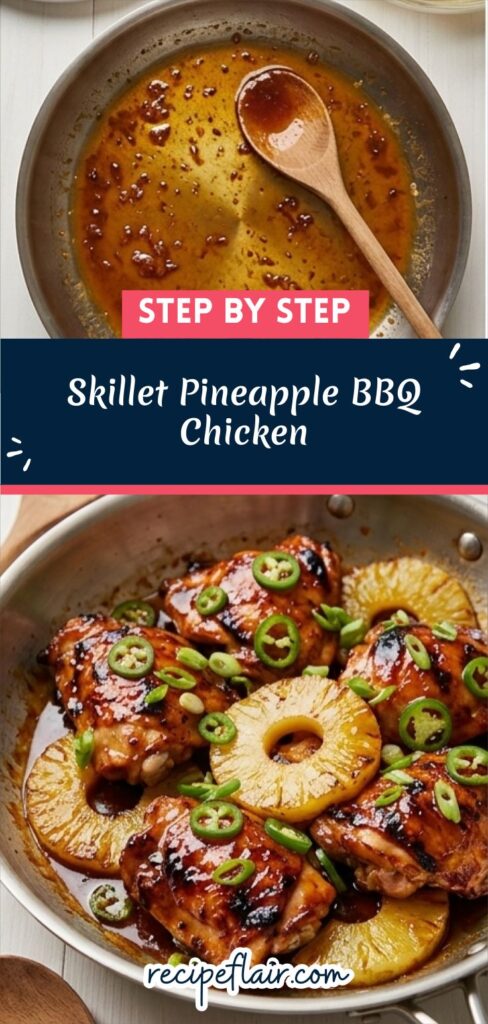 Skillet Pineapple BBQ Chicken