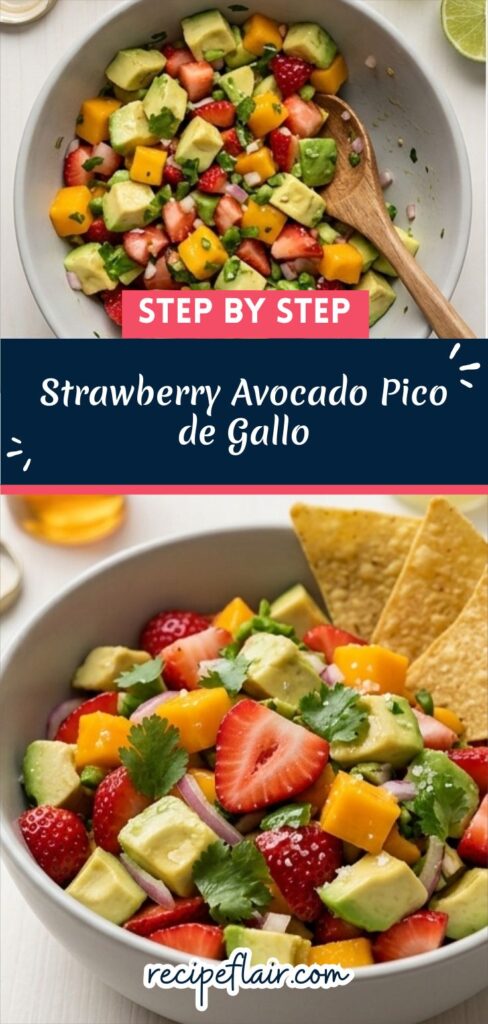 Strawberry Avocado Pico de Gallo