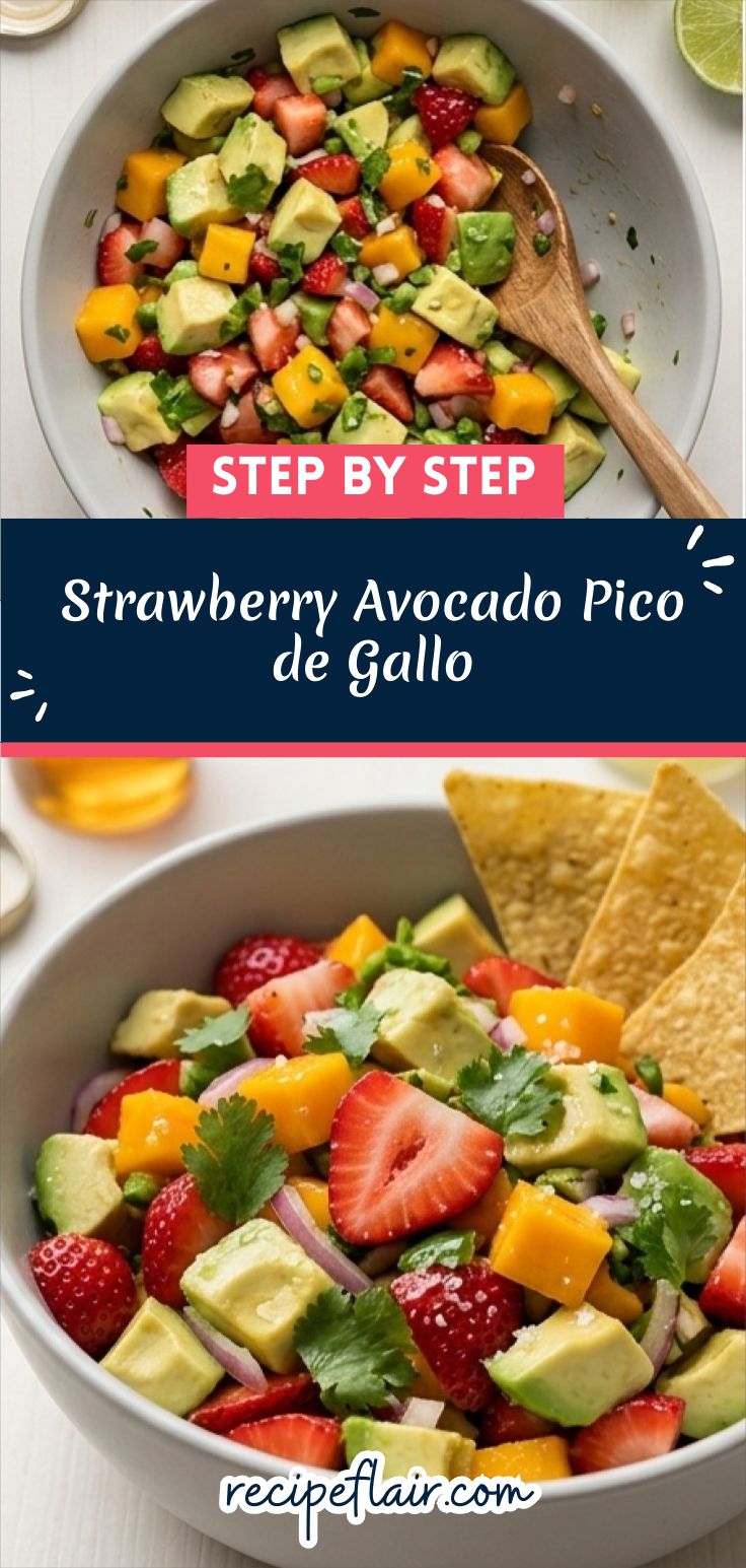 Strawberry Avocado Pico de Gallo