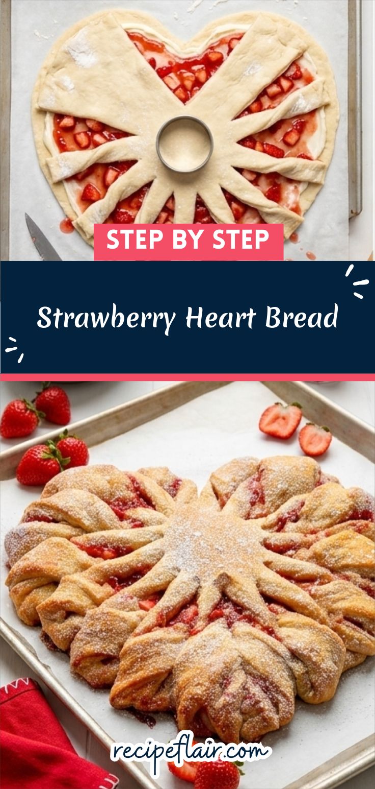 Strawberry Heart Bread