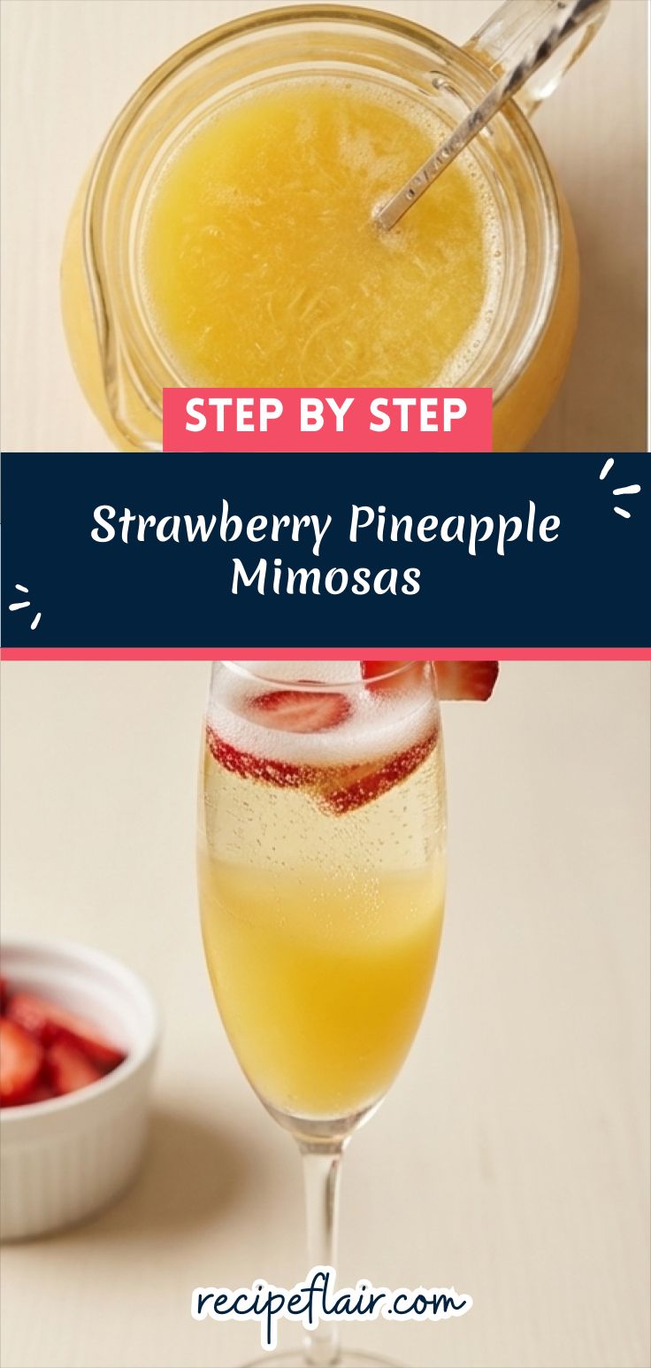 Strawberry Pineapple Mimosas