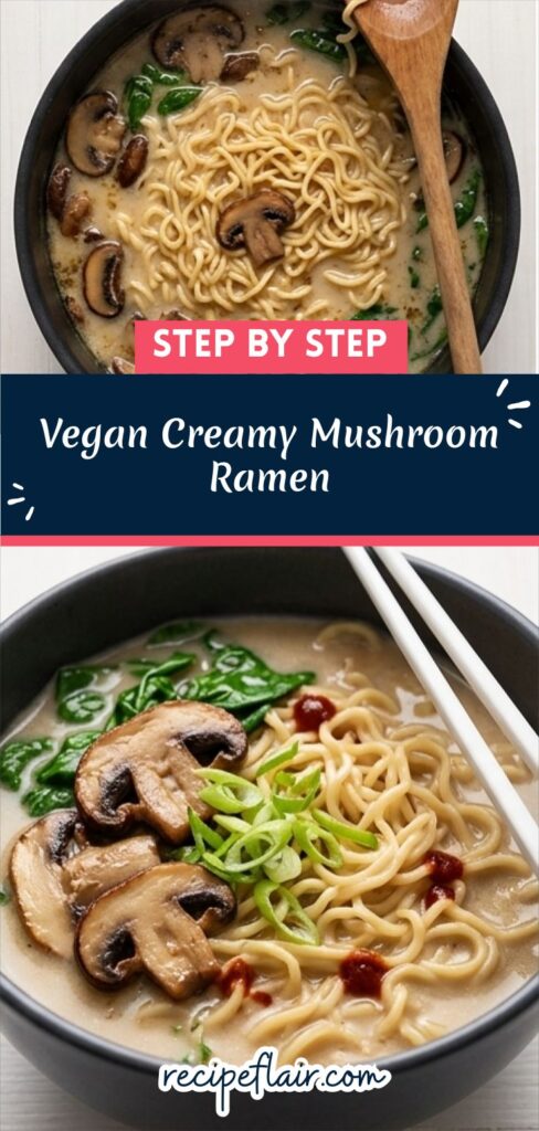 Vegan Creamy Mushroom Ramen