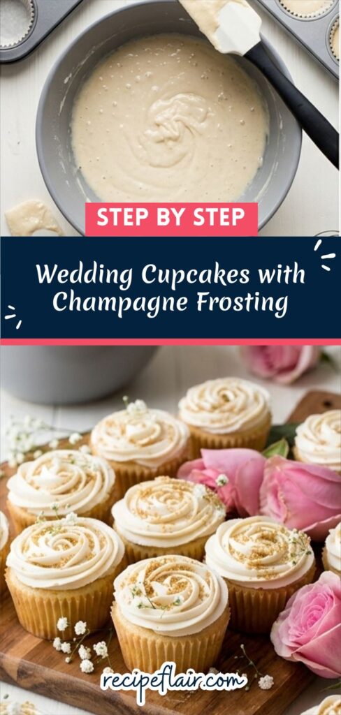 Wedding Cupcakes with Champagne Frosting