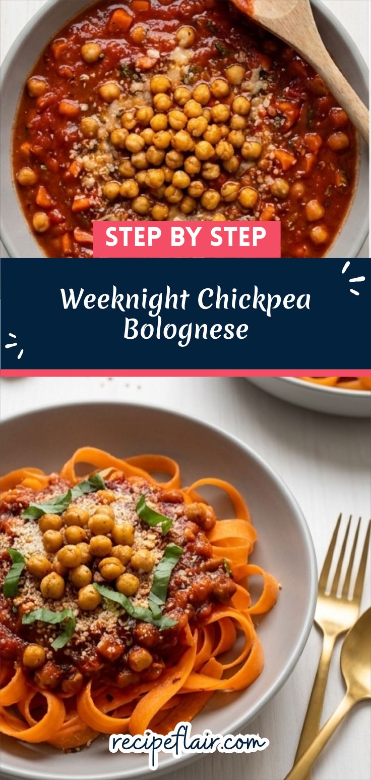 Weeknight Chickpea Bolognese