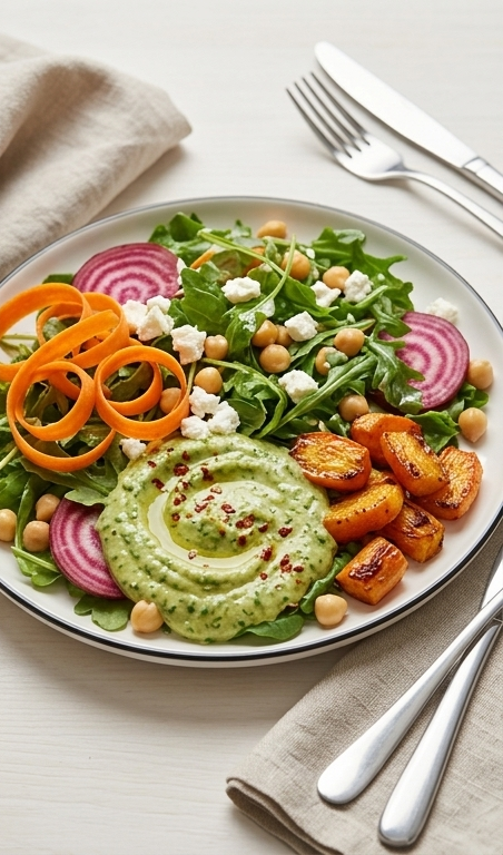spring-salad---arugula-hummus-pin1